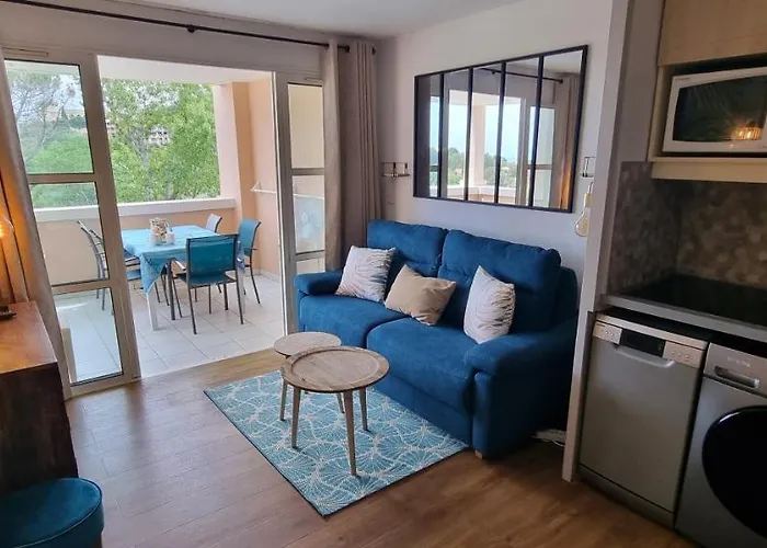Apartamento Agay Cap Esterel Village Allée Fleurs - F2 Clim Vue Golf Et - Grande Terrasse Plein Sud Saint-Raphaël
